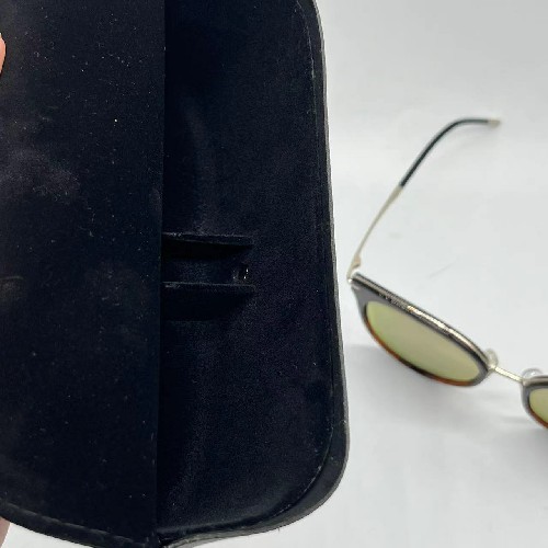 Black Resist Compression Leisure PU Leather eyewear Soft Sunglasses Case