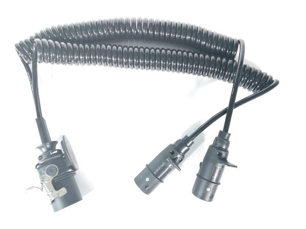 European Type Trailer Cable Spiral Coil 24v Nylon Plug OEM Standard