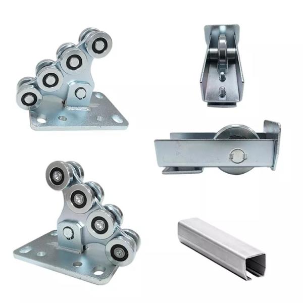 8 ruedas camión industrial rueda de guía galvanizada