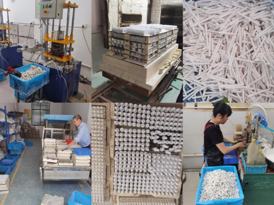 AL2O3 95% Black Industrial Ceramic Parts For Auto Motorcycle Spare Parts