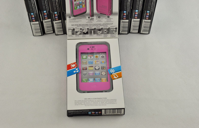 Pink Protective Waterproof Cell Phone Case With Portable Strap-Unique Lock
