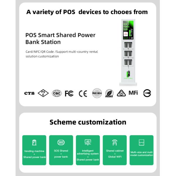 24-48slots Waterproof Mobile Power Overseas Shared Rental Station Suitable for the United States the United Kingdom and Brazil