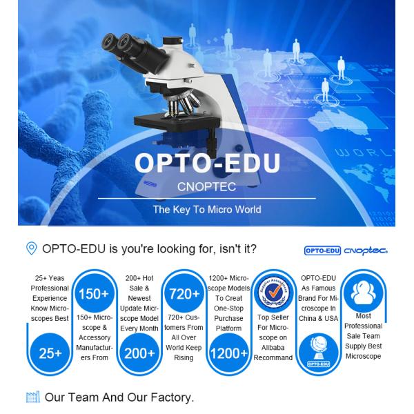 Opto-Edu A14.2603 Инвертированный оптический микроскоп Тринокулярный фазово-контрастный