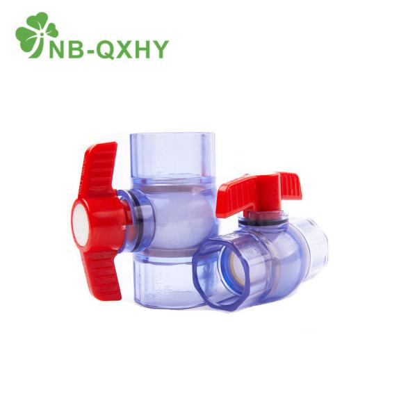 Water System PVC UPVC Pipe Fitting Clear Ball Valve Transparent Samples US 0/Piece