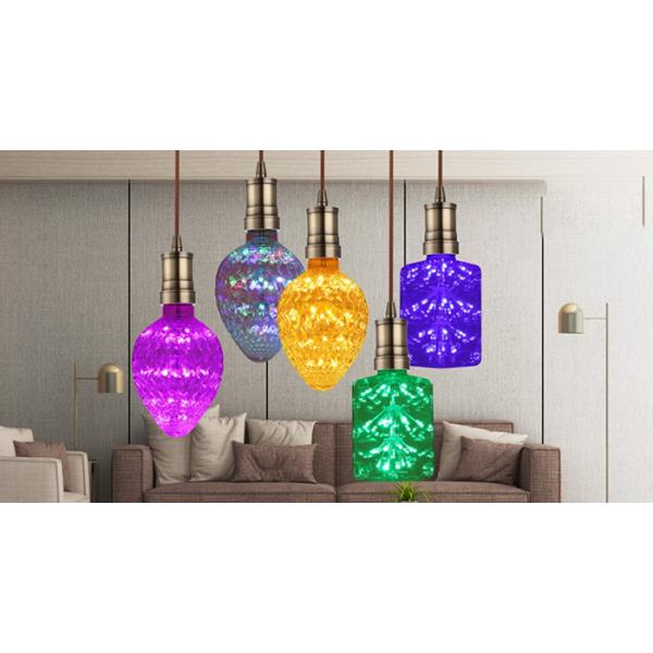 Strawberry Glass Decorative Filament Bulbs 3 Watt Led G95 E27 95x135 Mm