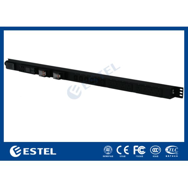 Smart PDU with Real Time Power Monitoring and Environmental Sensors for Data Center Management and Power Delivery