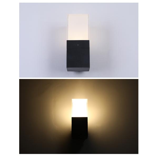 Square Outdoor Wall Light Villa Exterior Wall Courtyard Single Head decoration Light Balcony Modern Wall lamp