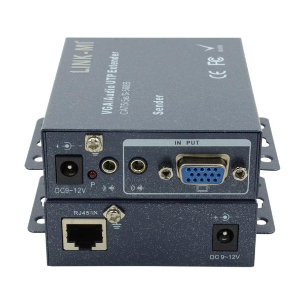 Local Adjustable VGA Extender 100m Cat5e Cat6 Extender