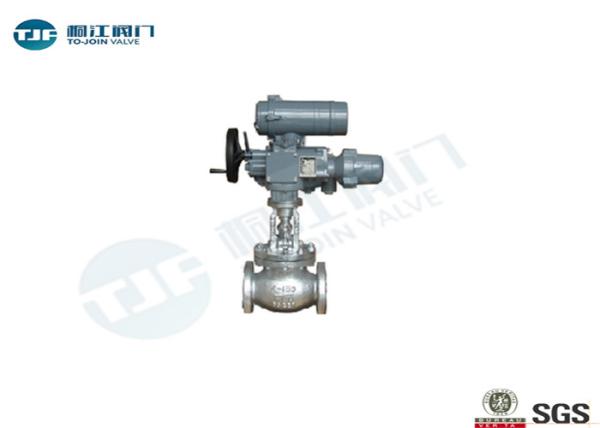 Electric Globe Stop Valve With Flange Ends ANSI 16.5 ASTM A216 Gr WCB