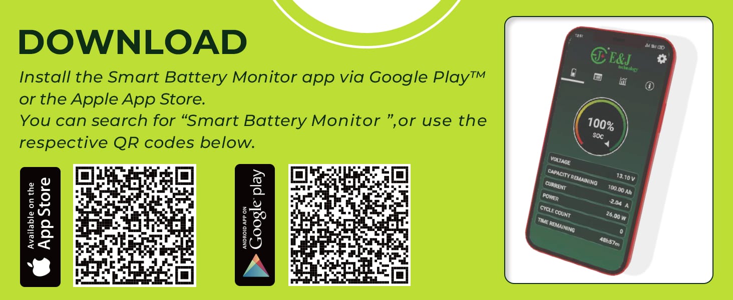 Smart Shunt 500A Current Wireless Battery Monitor Bluetooth With App Display