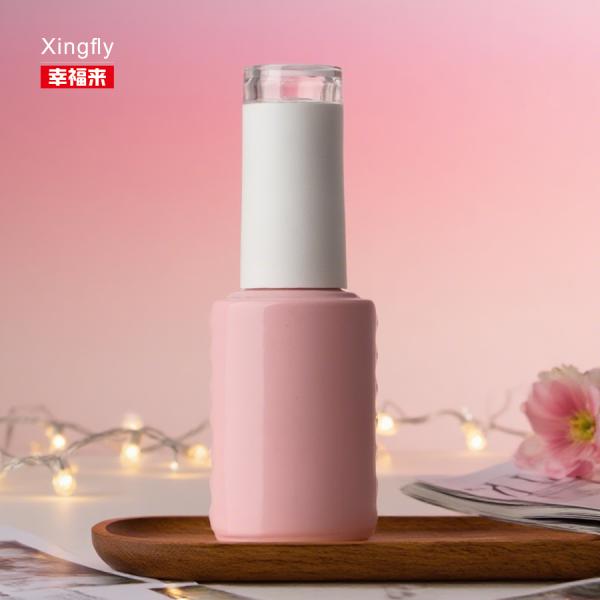 Customized Logo Empty 11ml Factory UV Nail Gel Polish Glass Bottle
