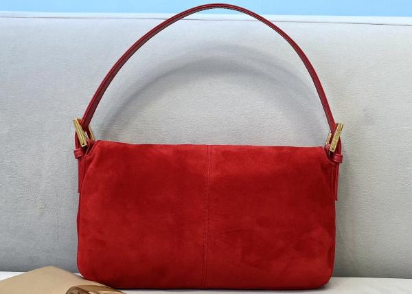 Classic Single Strap Shoulder Bag Pure Color Underarm Bag Baguette Bag