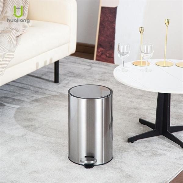 Rolling Cover Type Jobs Pedal Bin Soft Close Stainless Steel Waste Bin for Bathroom and Kitchen