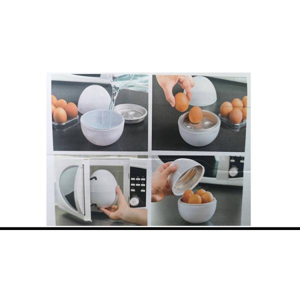 Compact and Versatile BPA Free PP Plastic Microwave Egg Steamer Boiler for Beep Eggs