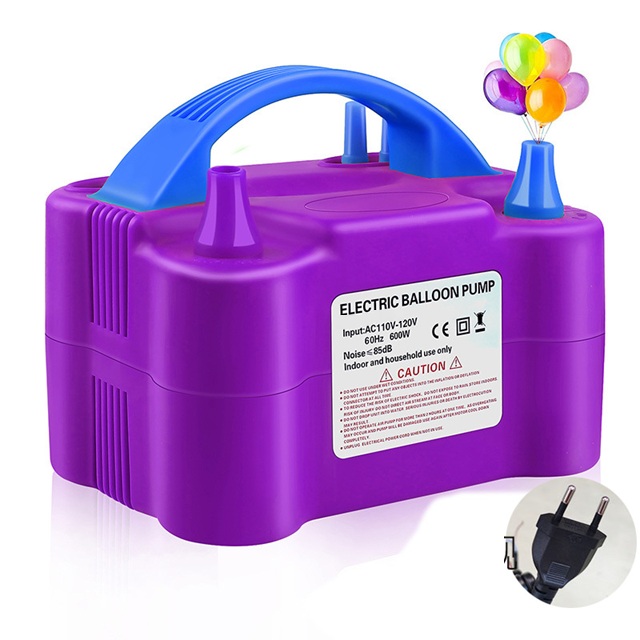 SPU Dual-Purpose Electric Air Pump Double-Layer Balloon Inflator PP Material Portable Automatic for Wedding Room Decorations