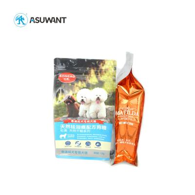 O saco superior dos alimentos para animais de estimação do zíper levanta-se plástico material o tamanho personalizado laminado zíper