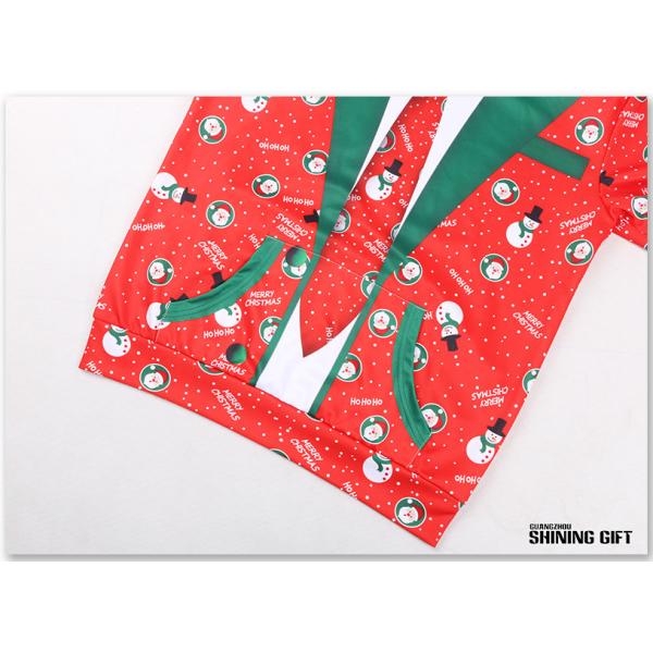 Cute Christmas Snowman Digital Print Pullover Hooded Sweatshirt Pocket Hoodies