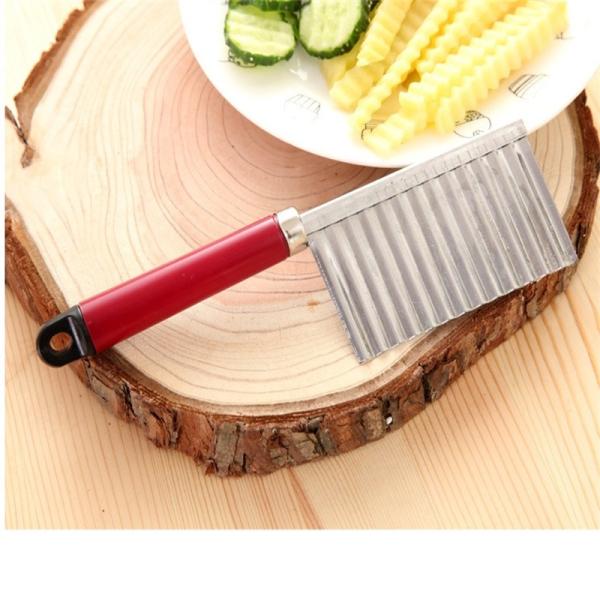 Stainless Steel Crinkle Knife Multifunction Wavy Blade Vegetable Slicer Kitchen Tools