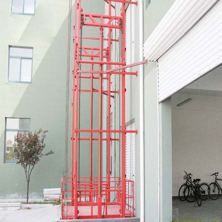 Industrial Freight Elevator Guide Rail Cargo Lift Hydraulic Loading Platform