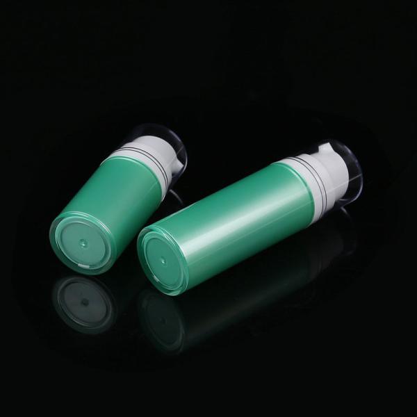 Belle bouteille de pompe sans air en acrylique vert/brun 15/30/50 ml