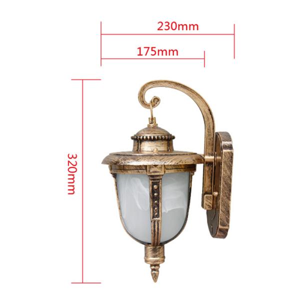 Retro wall lamp waterproof outdoor porch wall light corridor courtyard facade lighting （WH-VR-88）