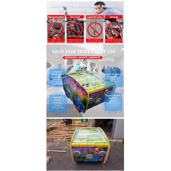 Colorful 350W Air Hockey Arcade Game / Amusement Park Baby Air Hockey Table