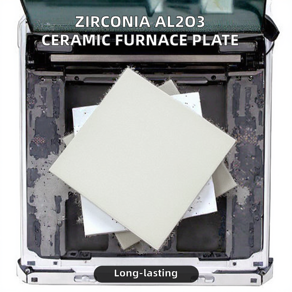 Zirconia Al2O3 Ceramic Plate For High Temperature Furnace Industrial Ceramic Application Custom Cutting Bending Processing