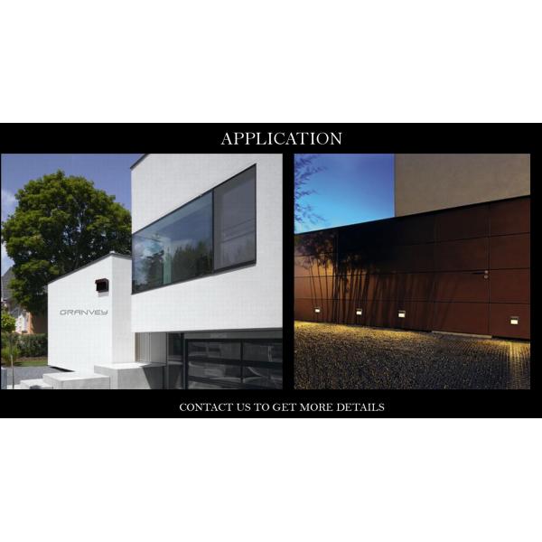 Wall Mounted Square 3W LED Outdoor Wall Lights IP65 For Pathway Staircase