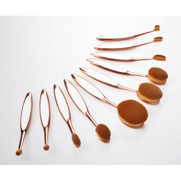 Toothbrush Shaped Full Makeup Brush Set Plastic Handle For Foundation Makeup