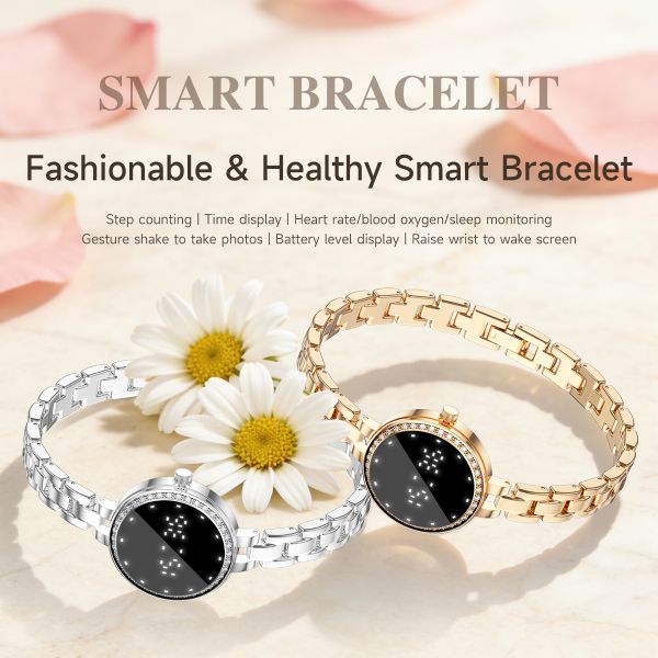 L6 Smartwatch Zinc Alloy Heart Rate Monitoring Answer Call Menstrual Cycle Management Women's IPS Display IP67 Waterproof