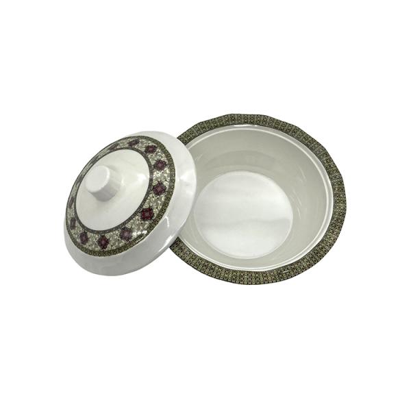 ODM Restaurant Melamine Bowl Lid 11 Inch Imitation Porcelain