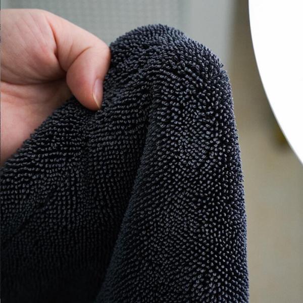 thick 1200gsm Microfiber Car Cleaning Cloth Plain Solid Color Super Water Absorbent