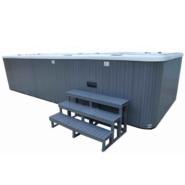 Коммерчески разделы спа джакузи 3 лестницы джакузи шага не увянуть для спа заплыва