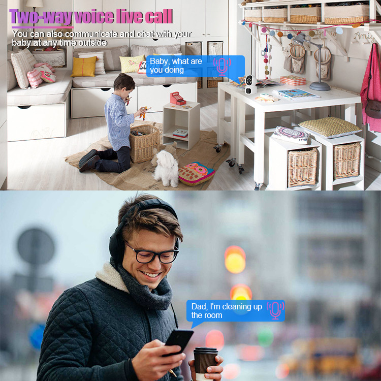 Контроль младенца чистой умной домашней камеры слежения Wifi панорамный
