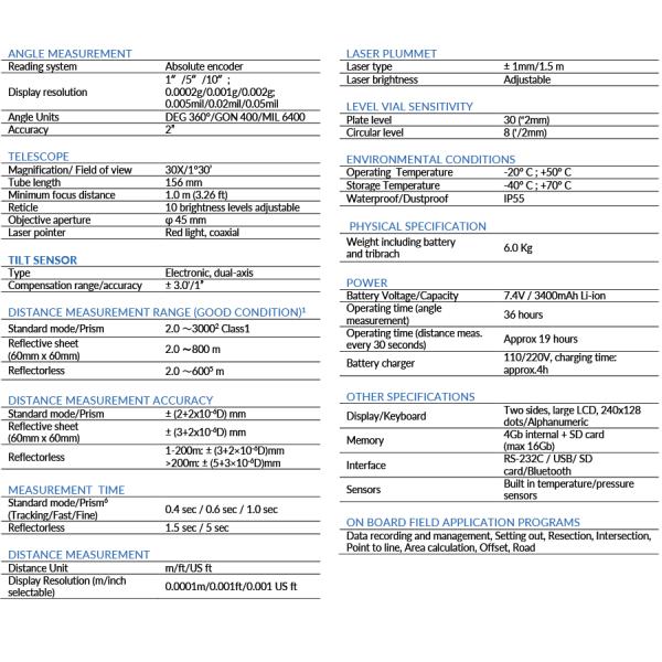 Stonex brand R2 total station with Non-Prism 600m surveying instrument