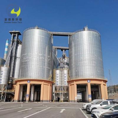 Customizable Design Spiral Steel Silo For Flyash Storage , Galvanized Steel Fly Ash Silo