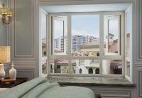 Ventanas y puertas de aluminio con aerosoles de fluorocarburos, ventanas de aluminio aisladas.