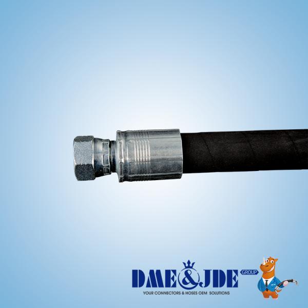 High Temp Wire Spiral Hydraulic Hose Assembly 4 layers For Heavy Machinery