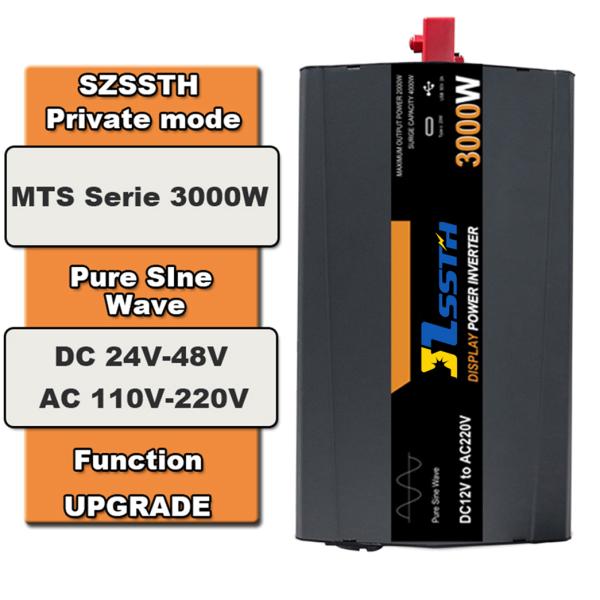Inversor solar de onda seno pura fuera de la red de 3 kW (12 / 24 / 48 V a 110 / 220 / 230 / 240 V)