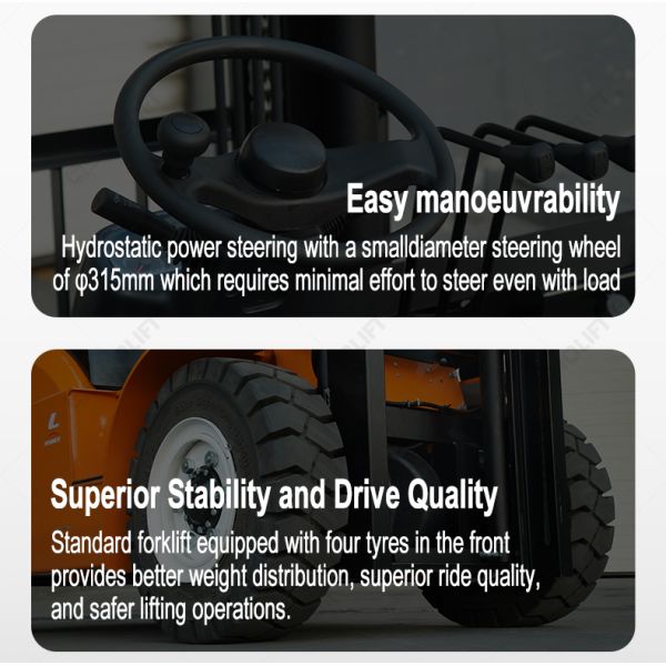 SINOLIFT 4.0-5.0T INTERNAL COMBUSTION COUNTERBALANCED INTERRALANCED FORKLIET