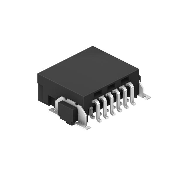 1.27mm Pitch High Speed Board To Board Connector Right Angle 90° SMT Type 10.00mm Length Floating Design