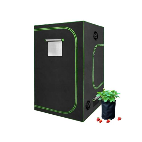 Home Garden, Oxford Fabric, 120x120x200 Grow Tent Complete Kit, Metal Frame, for Hydroponics Indoor Plant