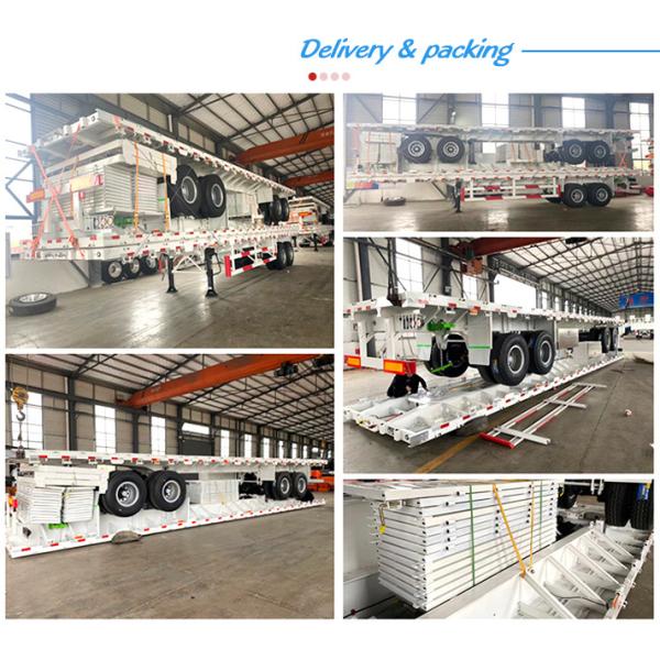 Jost 2.0 or 3.5 Inch King Pin 3 Axles 40FT Container Trailer in India and Africa
