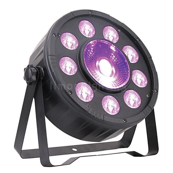 9+1 High Brightness 30W RGB 3in1 LED Wash Disco Party Stage Plastic Flat Par Lights
