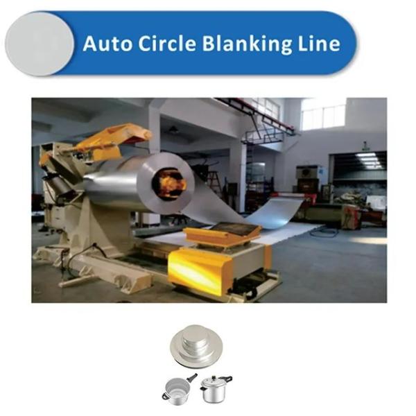 Línea que esconde del círculo automático industrial para el Utensilios de cocina de acero inoxidable