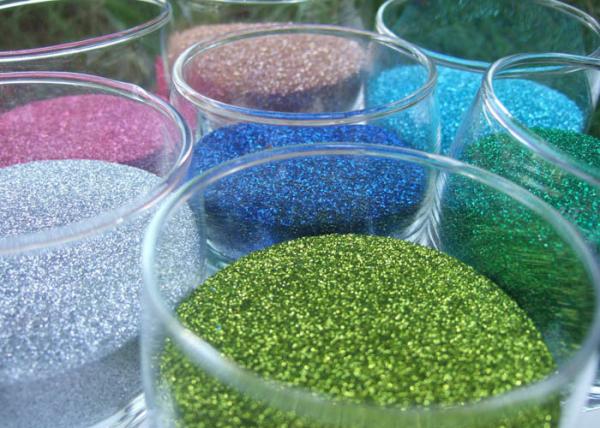 Colored Fine Hexagon Glitter Powder Makeup Dust Nail Powder for Art Decorations
