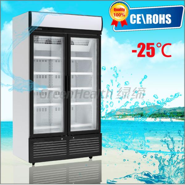 Glass Door Chiller R404a , 3 Glass Door Freezer Automatic Defrost