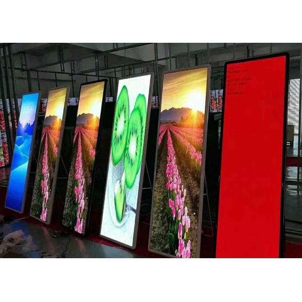 Digital Ultra Thin 1080P Led Advertising Player , Commercial Poster Display 600~800nits