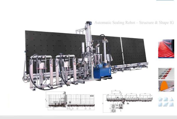 Insulating Glass Machine / Double Glazing Machinery Automatic Sealing Robot