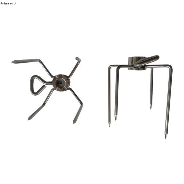 Нержавеющая сталь Барбекю гриль Ротиссирная Слюнный рог Мясо вилка для и преимущественные особенности